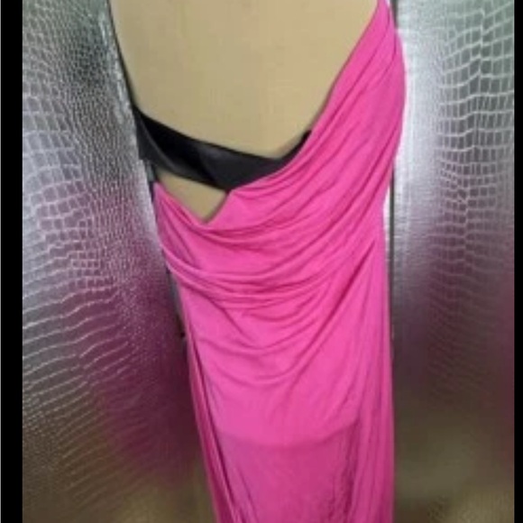 Yiguel Azrouel Fuchsia Hot Pink Grecian Style Party Dress Size 3 - Picture 3 of 11